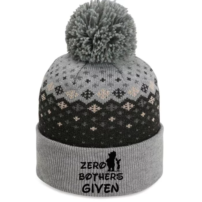 Zero Bothers Given The Baniff Cuffed Pom Beanie