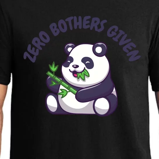 Zero Bothers Given Funny Zero Bothers Given Pajama Set