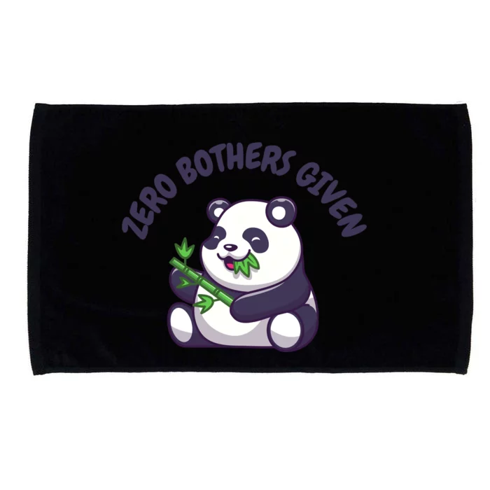 Zero Bothers Given Funny Zero Bothers Given Microfiber Hand Towel