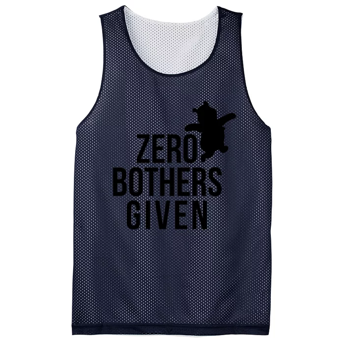 Zero Bothers Given Funny Zero Bothers Given Mesh Reversible Basketball Jersey Tank