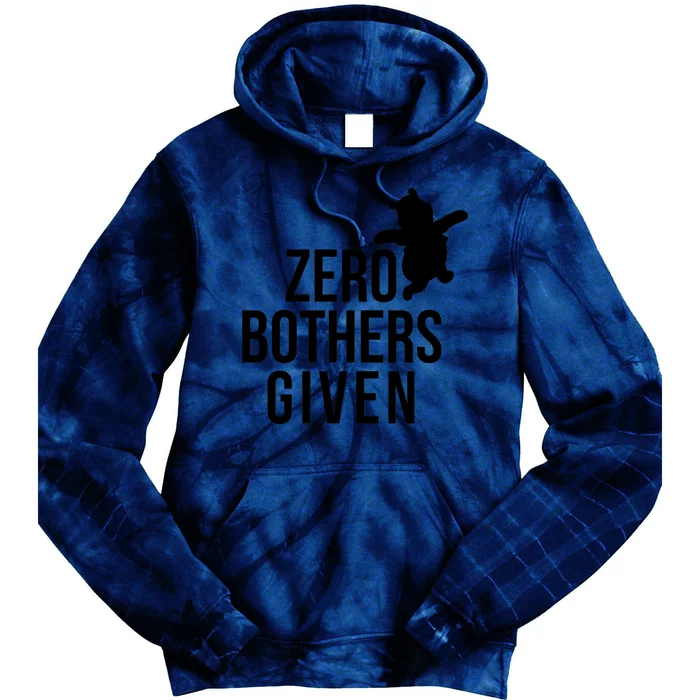 Zero Bothers Given Funny Zero Bothers Given Tie Dye Hoodie