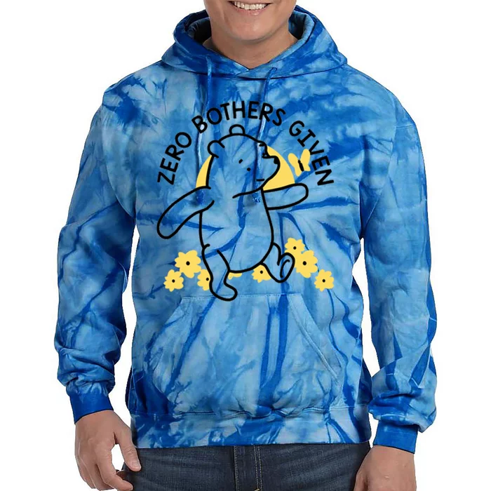 Zero Bothers Given Funny Zero Bothers Given Tie Dye Hoodie