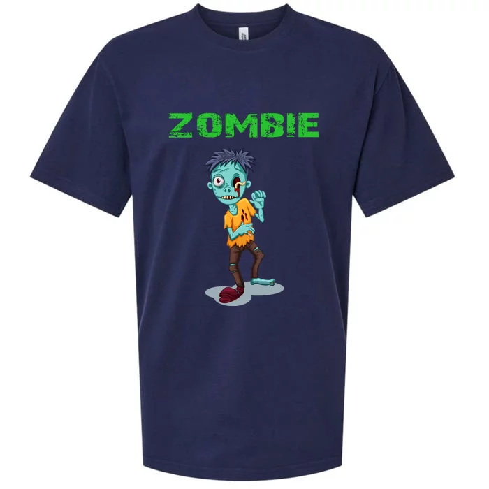 Zombie Boy Halloween Sueded Cloud Jersey T-Shirt