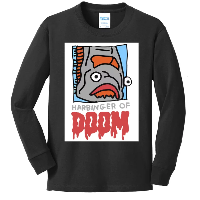 Zoe Bread Harbinger Of Doom Kids Long Sleeve Shirt