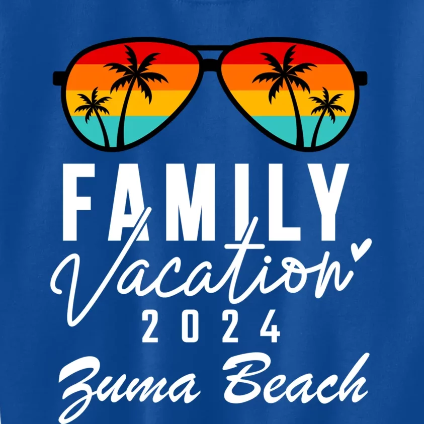 Zuma Beach Malibu California Family Vacation 2024 Great Gift Kids Sweatshirt