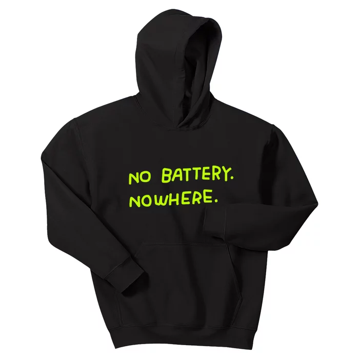 Zoe Bread No Batteqry Nowhere Kids Hoodie