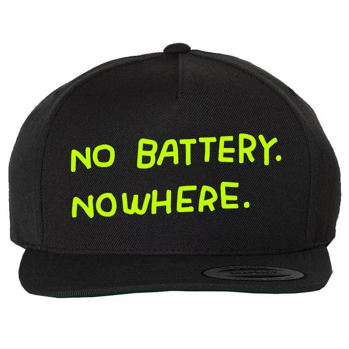 Zoe Bread No Batteqry Nowhere Wool Snapback Cap