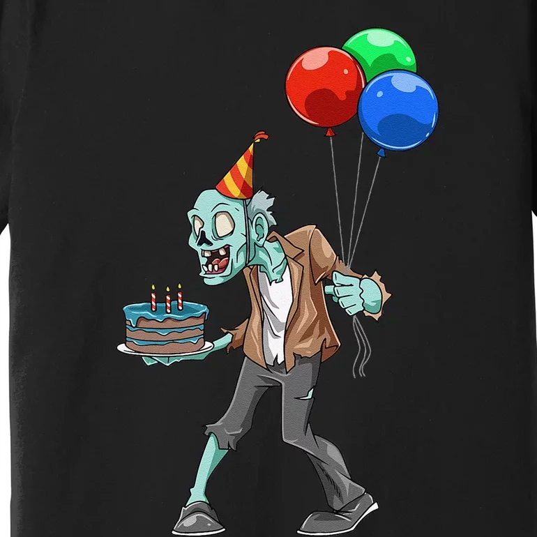 Zombie Birthday Party Zombie Party Halloween Birthday Party Premium T-Shirt