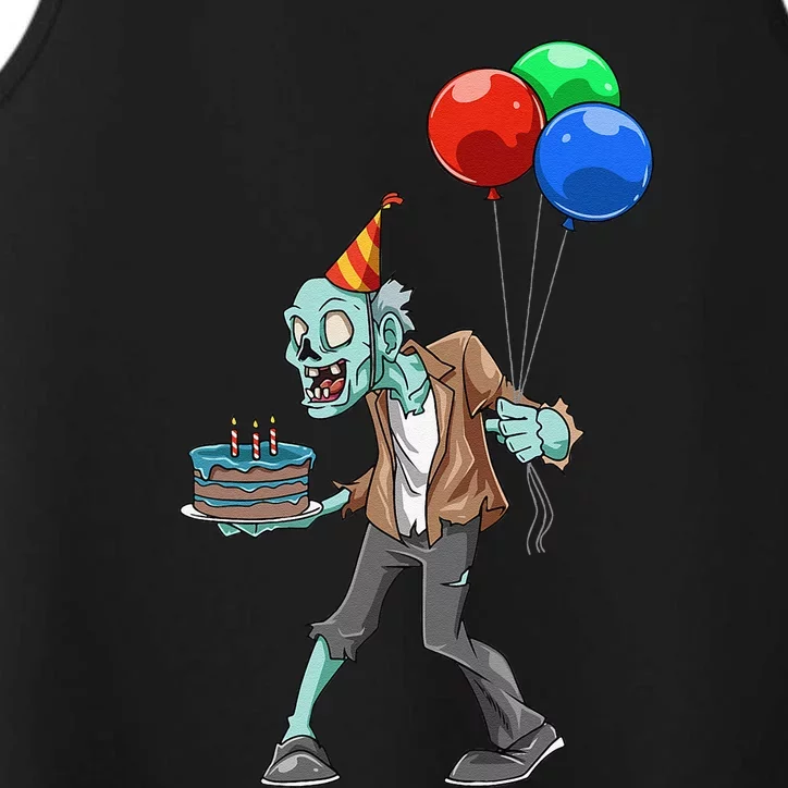 Zombie Birthday Party Zombie Party Halloween Birthday Party Performance Tank