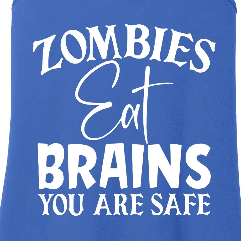 Zombies Brains Safe Ladies Essential Tank