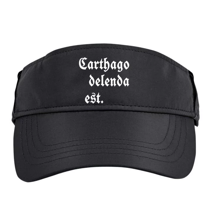 Zuck Bucks Wearing Carthago Delenda Est Adult Drive Performance Visor