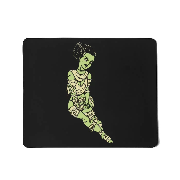 Zombie Bride Wedding Psychobilly Rockabilly Mousepad