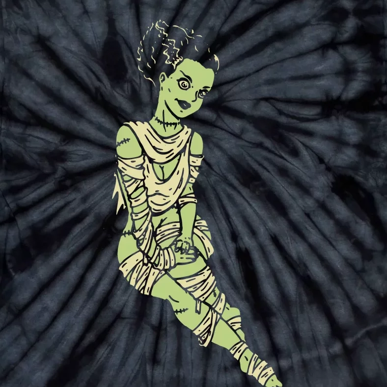 Zombie Bride Wedding Psychobilly Rockabilly Tie-Dye T-Shirt