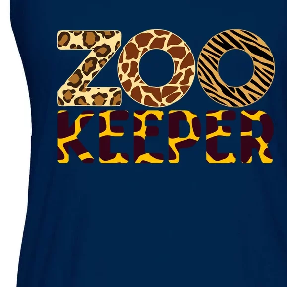 Zookeeper Costume African Animals Zebra Wild Print Ladies Essential Flowy Tank