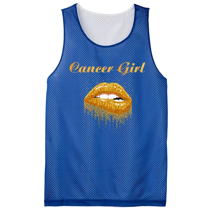 Zodiac Cancer Astrology Lipstick Gift Mesh Reversible Basketball Jersey Tank