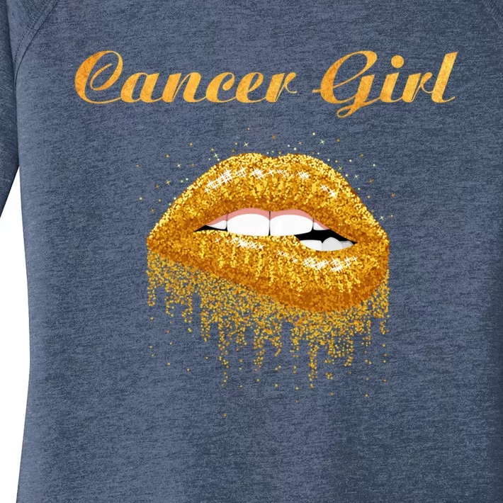 Zodiac Cancer Astrology Lipstick Gift Women's Perfect Tri Tunic Long Sleeve Shirt