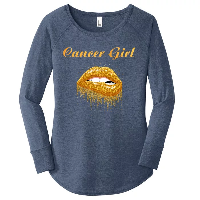 Zodiac Cancer Astrology Lipstick Gift Women's Perfect Tri Tunic Long Sleeve Shirt