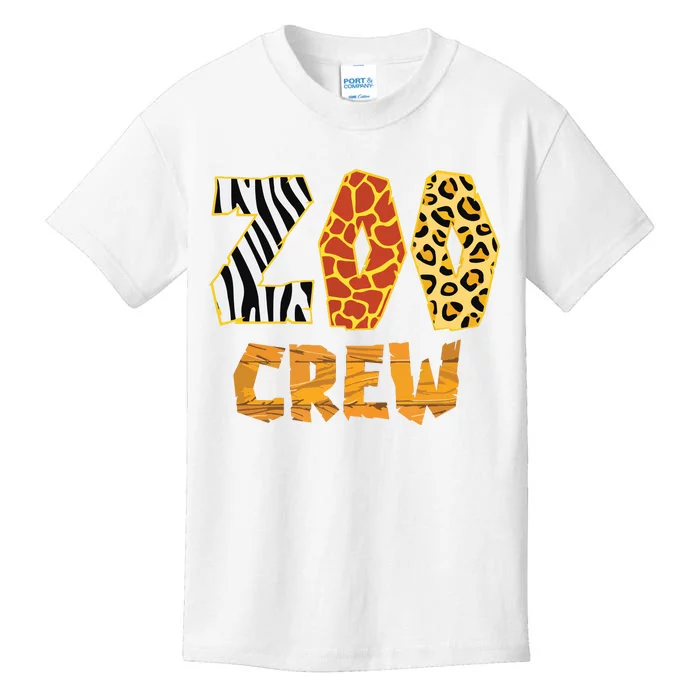 Zoo Crew Animal Print For Kids Or Adults Zoo Group Kids T-Shirt