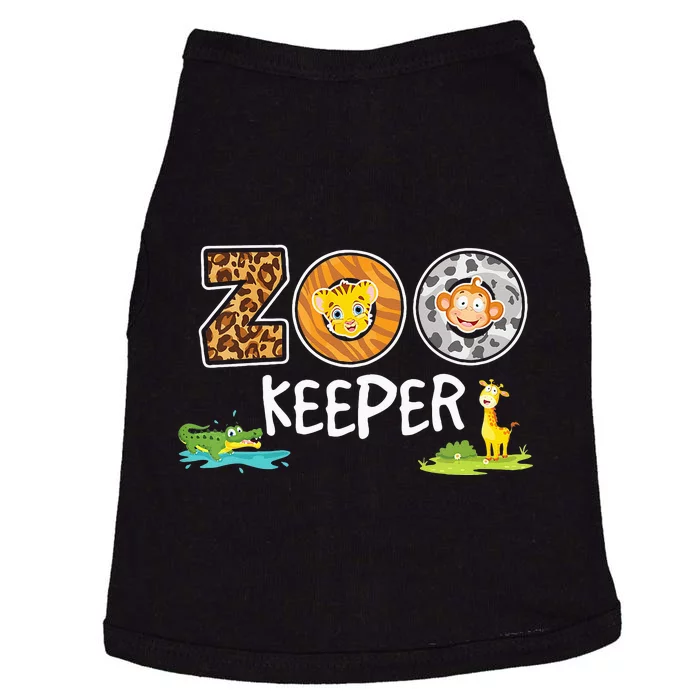 Zookeeper Costume African Savanna Zoo Keeper Animals Lover Doggie Tank