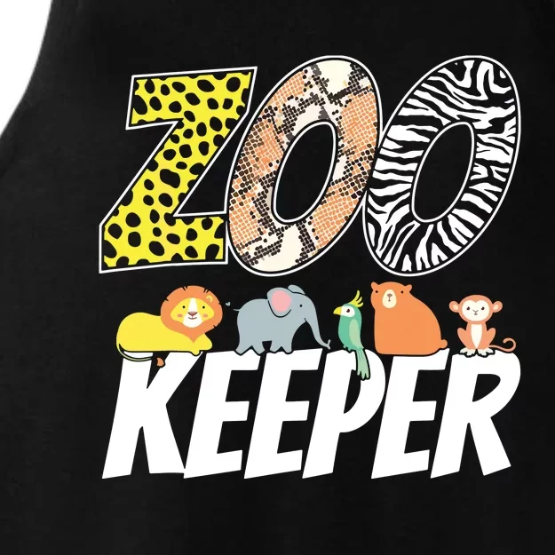 Zookeeper Costume African Savanna Zoo Keeper Animals Lover Ladies Tri-Blend Wicking Tank