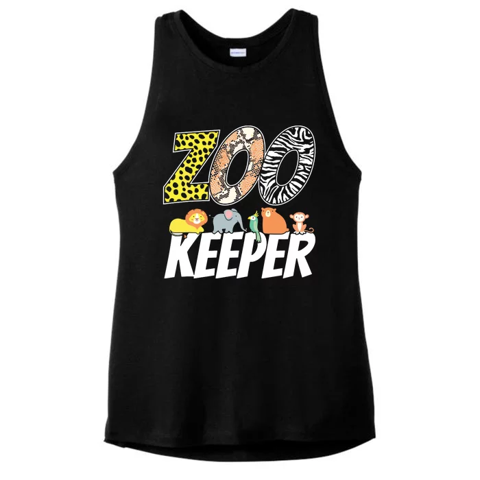 Zookeeper Costume African Savanna Zoo Keeper Animals Lover Ladies Tri-Blend Wicking Tank