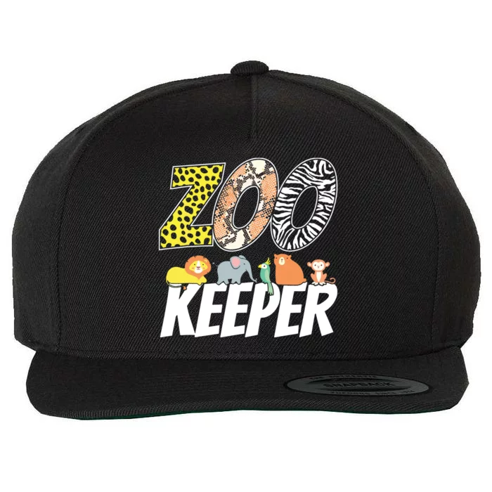 Zookeeper Costume African Savanna Zoo Keeper Animals Lover Wool Snapback Cap