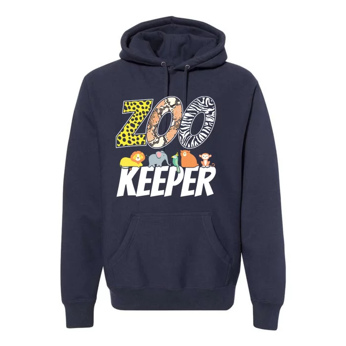 Zookeeper Costume African Savanna Zoo Keeper Animals Lover Premium Hoodie