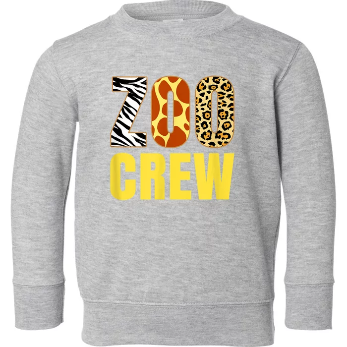 Zoo Crew Animal Print For Baby Or Adults Zoo Group Toddler Sweatshirt