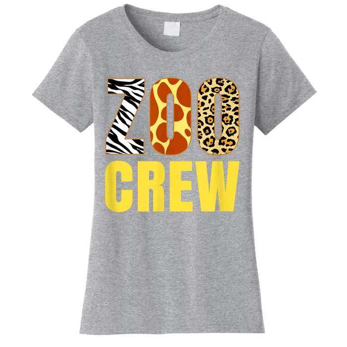 Zoo Crew Animal Print For Baby Or Adults Zoo Group Women's T-Shirt