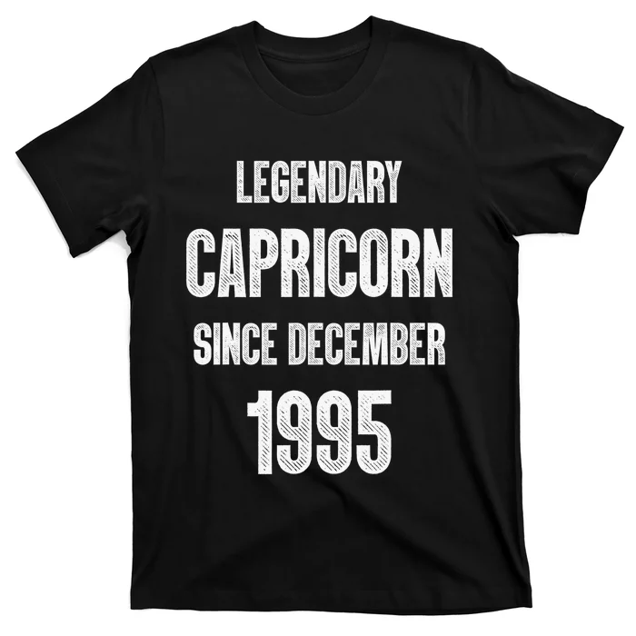 Zodiac Capricorn Birthday Legendary December 1995 T-Shirt