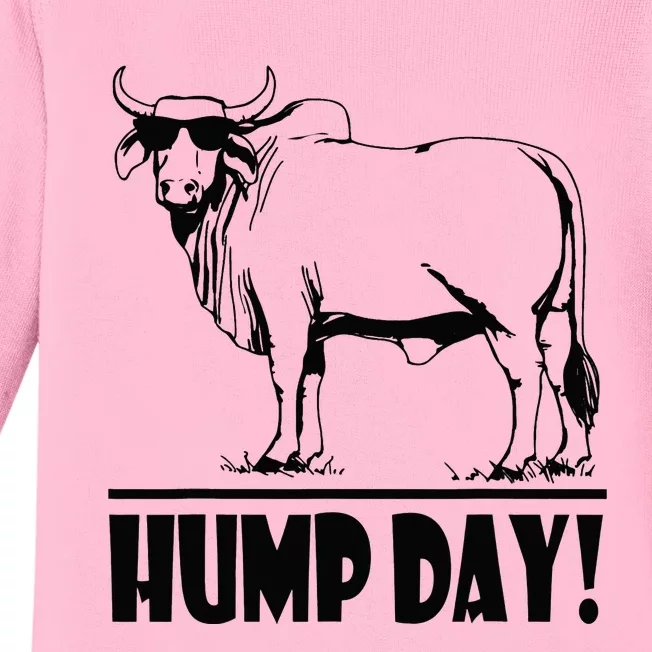 Zebu Cattle Brahma Bulls Funny Hump Day Meme Bovine Meat Baby Long Sleeve Bodysuit