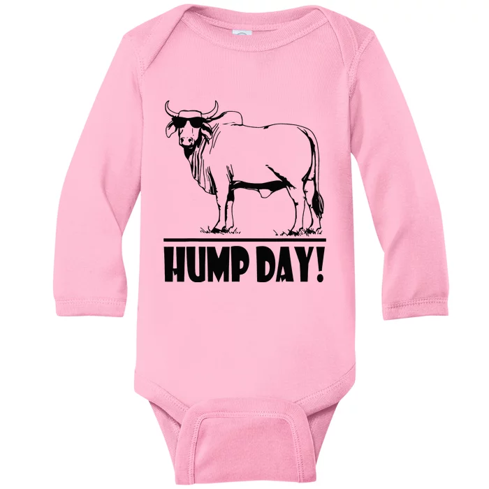 Zebu Cattle Brahma Bulls Funny Hump Day Meme Bovine Meat Baby Long Sleeve Bodysuit