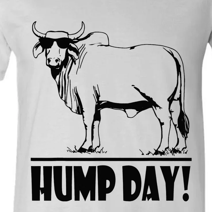 Zebu Cattle Brahma Bulls Funny Hump Day Meme Bovine Meat V-Neck T-Shirt