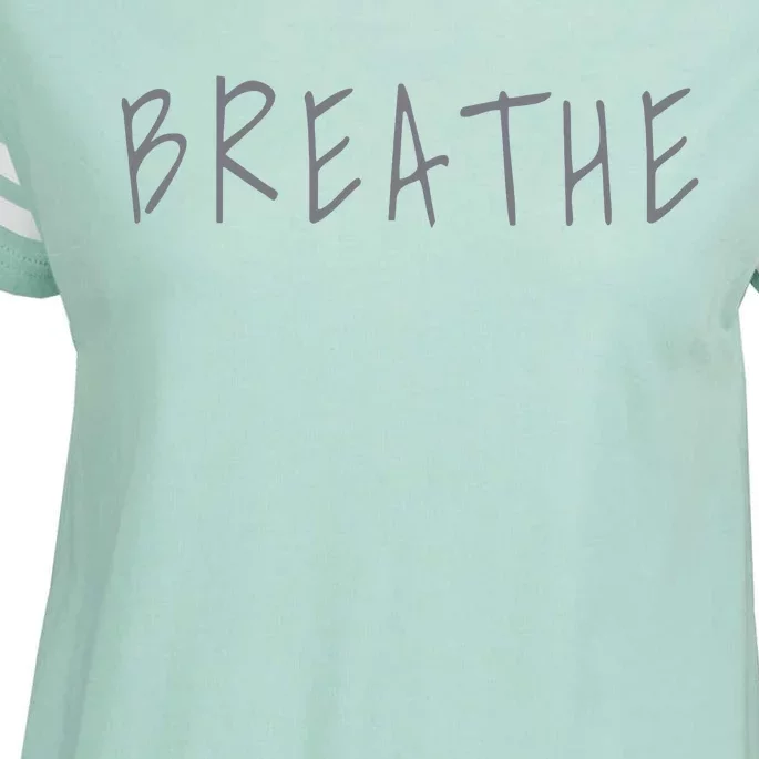 Zen Calm Breathe Yoga Meditation Enza Ladies Jersey Football T-Shirt