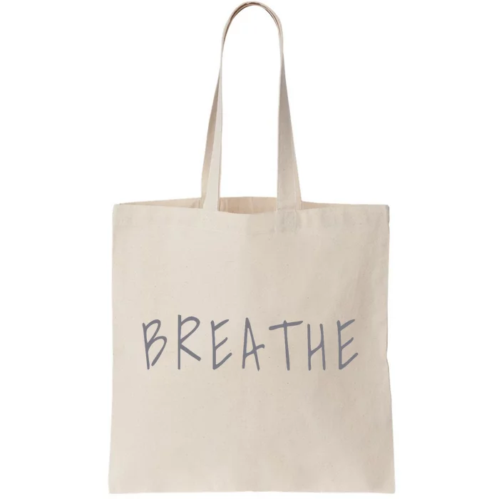 Zen Calm Breathe Yoga Meditation Tote Bag