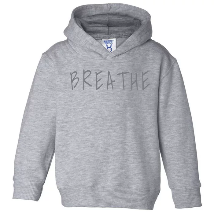 Zen Calm Breathe Yoga Meditation Toddler Hoodie