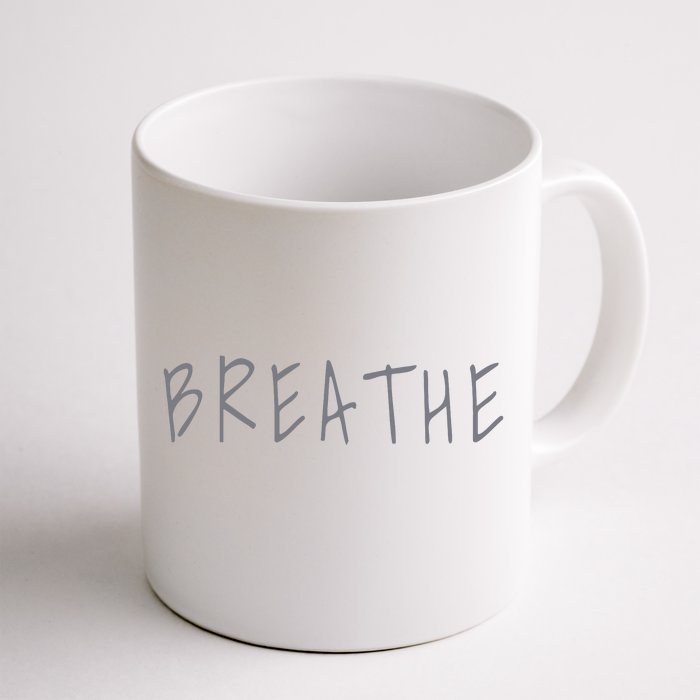 Zen Calm Breathe Yoga Meditation Front & Back Coffee Mug