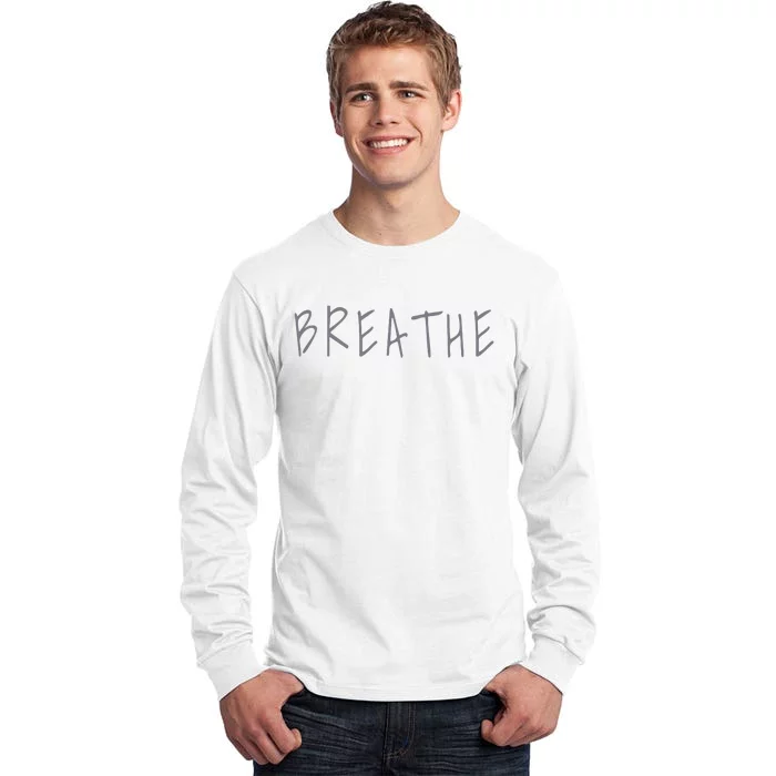 Zen Calm Breathe Yoga Meditation Tall Long Sleeve T-Shirt