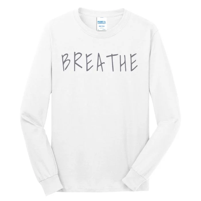 Zen Calm Breathe Yoga Meditation Tall Long Sleeve T-Shirt