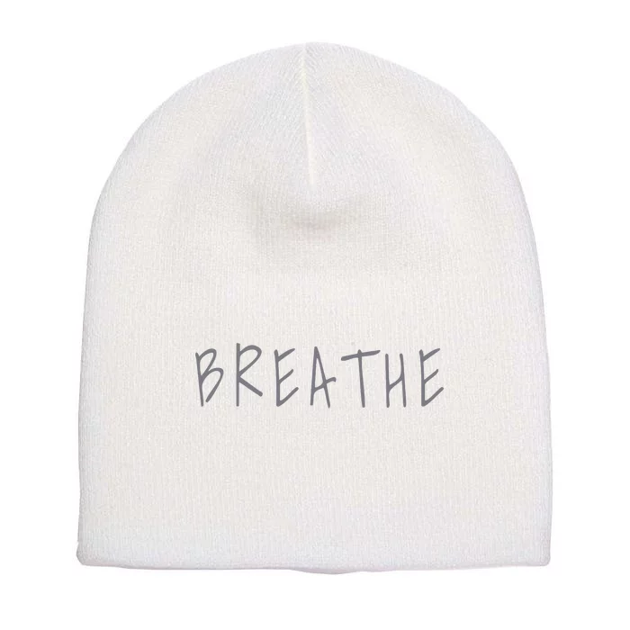 Zen Calm Breathe Yoga Meditation Short Acrylic Beanie