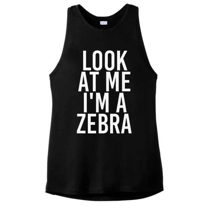 Zebra Costume Group Easy Outfit For Halloween Ladies Tri-Blend Wicking Tank