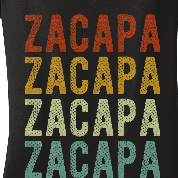 Zacapa City Guatemala Women's V-Neck T-Shirt