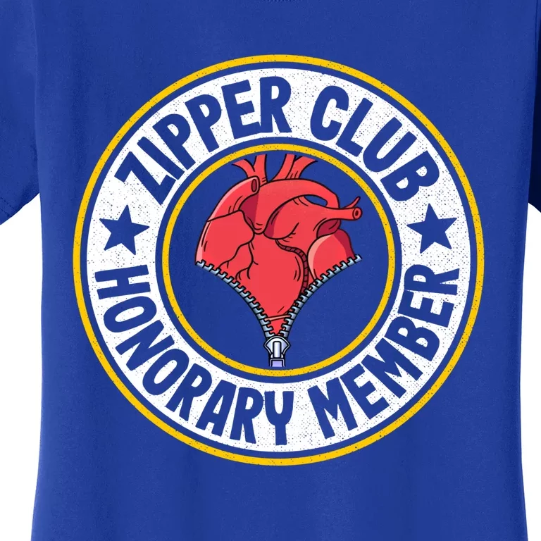 Zipper Club Honorary Member Bypass Open Heart Surgery Gift Women's T-Shirt