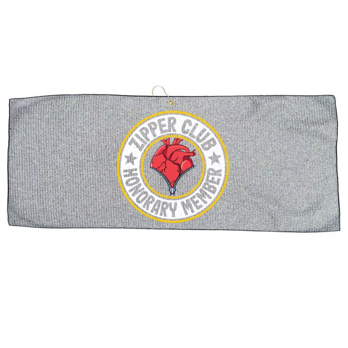 Zipper Club Honorary Member Bypass Open Heart Surgery Gift Large Microfiber Waffle Golf Towel