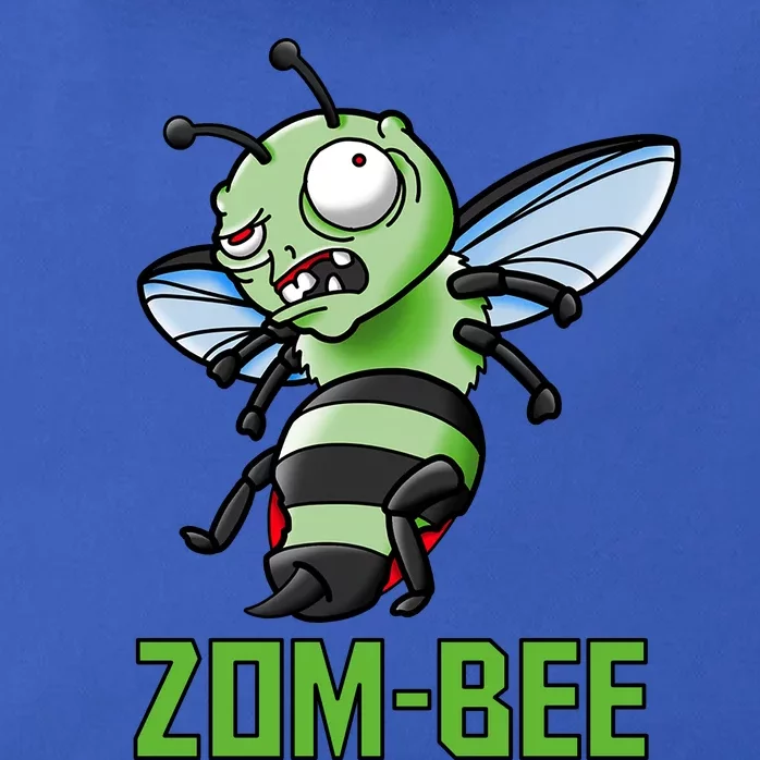 Zombee Cute Halloween Zombie Bee Pun Zip Tote Bag