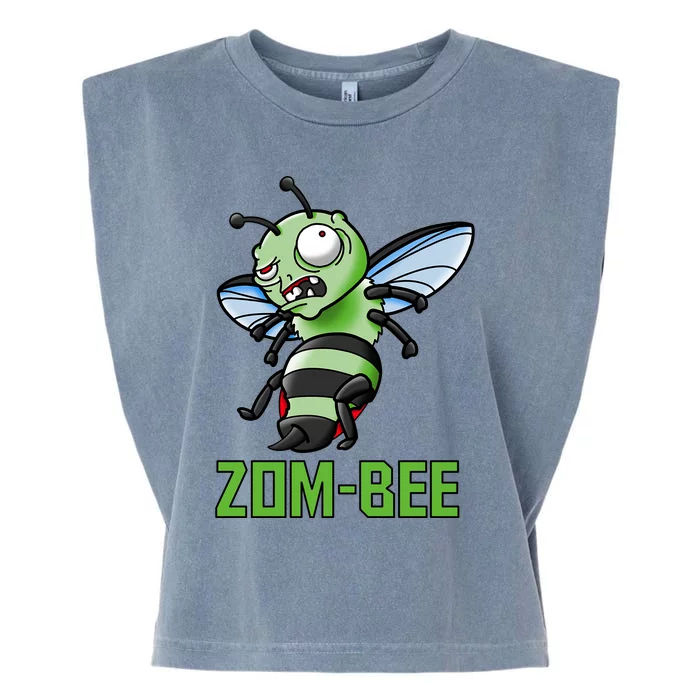 Zombee Cute Halloween Zombie Bee Pun Garment-Dyed Women's Muscle Tee