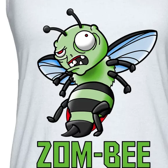 Zombee Cute Halloween Zombie Bee Pun Ladies Essential Flowy Tank