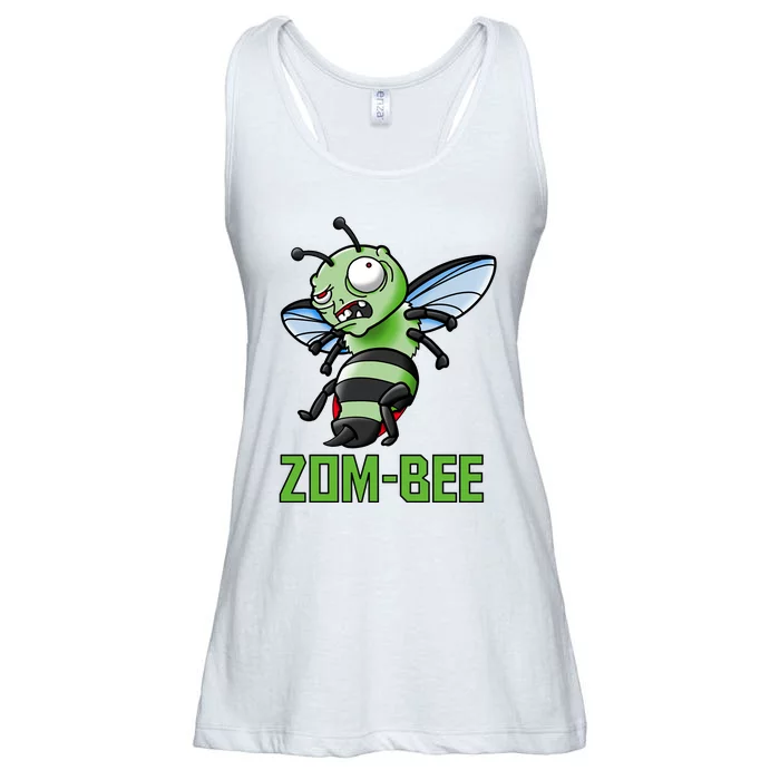 Zombee Cute Halloween Zombie Bee Pun Ladies Essential Flowy Tank