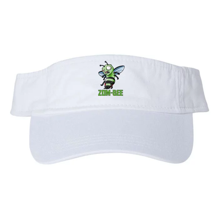 Zombee Cute Halloween Zombie Bee Pun Valucap Bio-Washed Visor