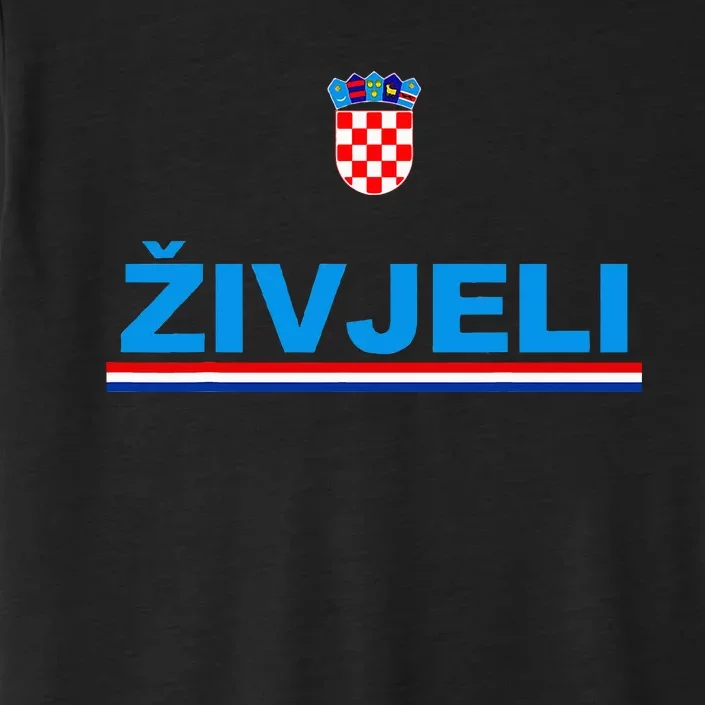 Zivjeli! Cheers In Croatian Funny Croatia Souvenir ChromaSoft Performance T-Shirt